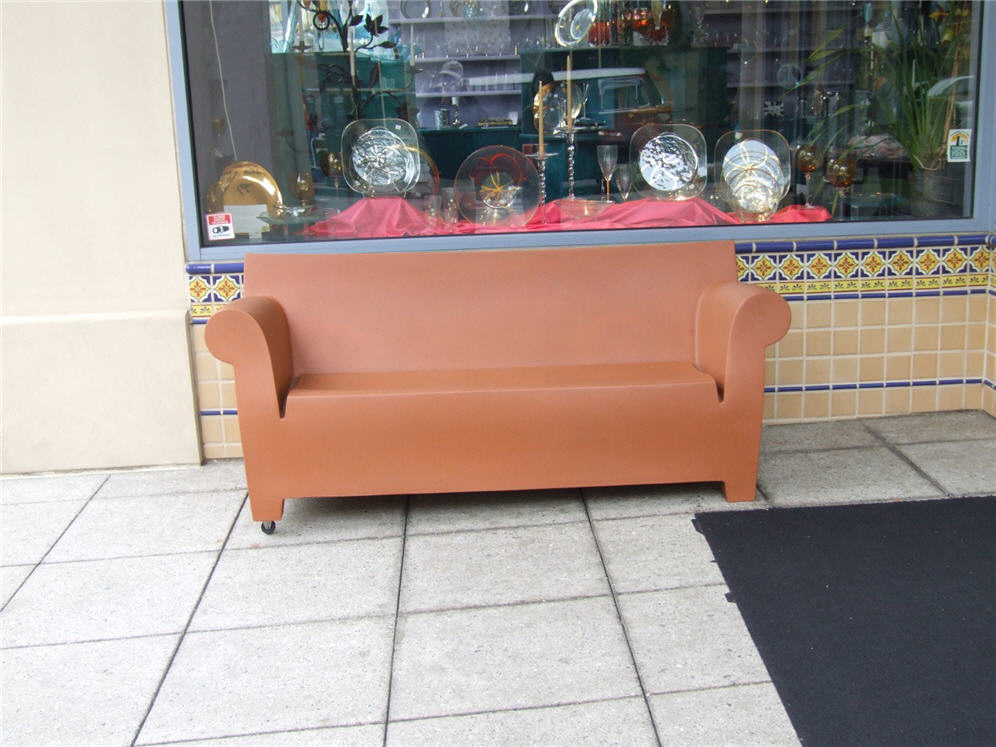 Brick Colored Sofa